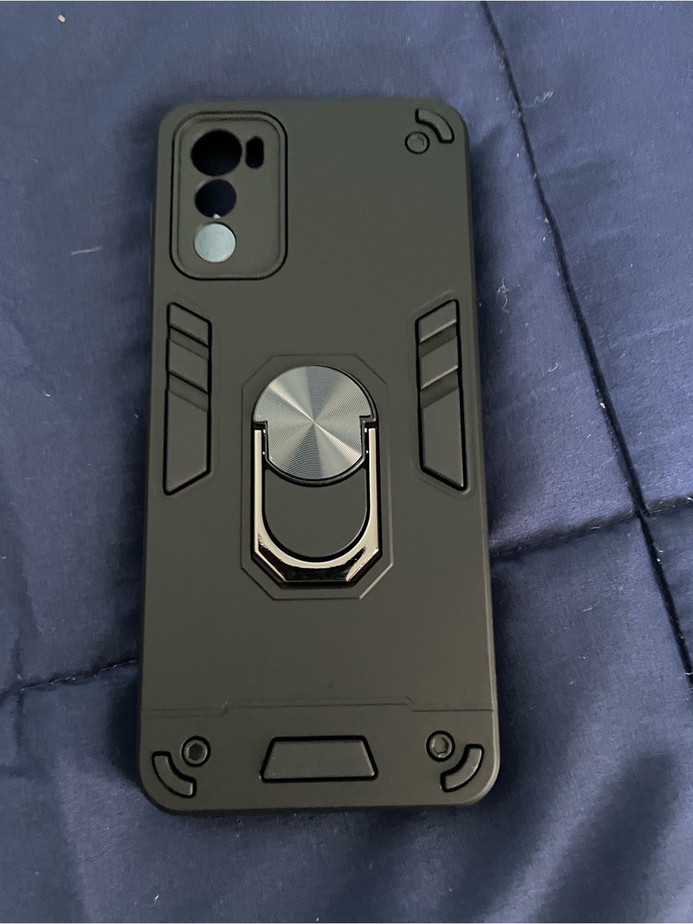 Motorola Black Protective Ring Kickstand Phone Case